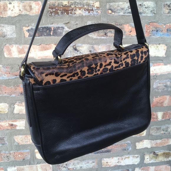 leopard print fossil cross body bag / purse - Picture 2 of 3